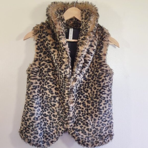 Cherokee Other - Girl's Animal Print Faux Fur Vest Plush Soft Western Girl XL (16/18)